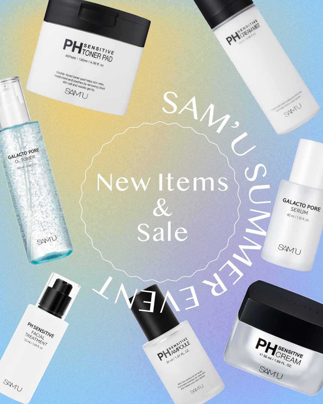 SAM'U SALE開催❤️🔥話題の新商品2種もお取り扱いスタート🤍🫧