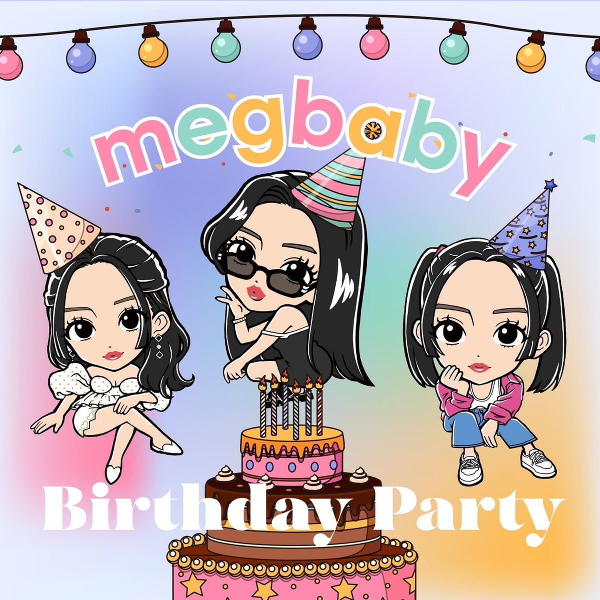 🌹INVITATION🌹megbaby Birthday PARTY🎂🎉